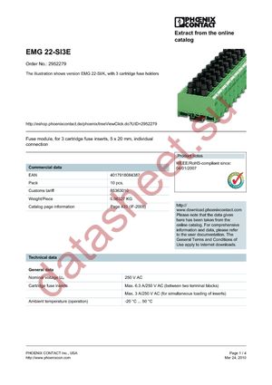 2952279 datasheet  